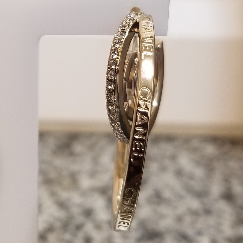 Chanel CC Gold & Christals Earnings - Picture 14 of 16